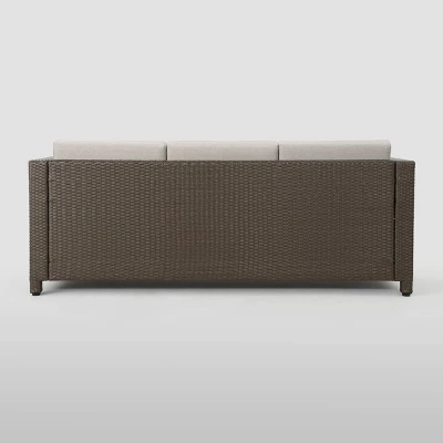 Puerta Wicker Patio Sofa - Christopher Knight Home 2 Puerta Wicker Patio Sofa - Christopher Knight Home - Image 2