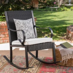 Harmony Wicker Patio Rocking Chair - Christopher Knight Home