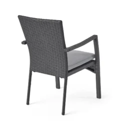 Corsica Set Of 2 Wicker Dining Chair With Cushions - Gray - Christopher Knight Home -Knight Outdoor Cheap Store GUEST 95891bfc b9c0 4843 be3d 2a21cf2e24ec