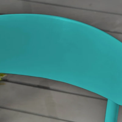 Barbados 3pc Patio Bistro Set - Matte Teal - Christopher Knight Home 2 Barbados 3pc Patio Bistro Set - Matte Teal - Christopher Knight Home - Image 2