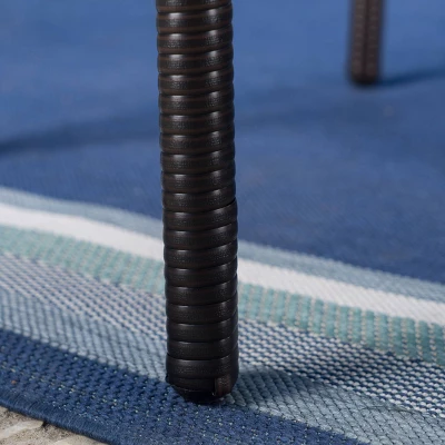 Lala 3pc Square Wicker Patio Bar Set - Brown - Christopher Knight Home 4 Lala 3pc Square Wicker Patio Bar Set - Brown - Christopher Knight Home - Image 4