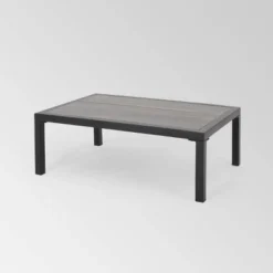 Jax 4pc Faux Wood Chat Set - Gray/ Gray - Christopher Knight Home 10 Jax 4pc Faux Wood Chat Set - Gray/ Gray - Christopher Knight Home -Knight Outdoor Cheap Store GUEST 98362372 c5c7 400d 8068 6a89447acc2a