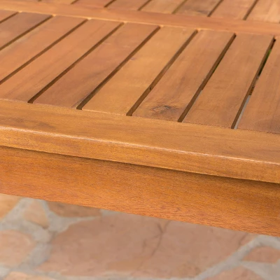 Perla Acacia Wood Coffee Table Brown - Christopher Knight Home 2 Perla Acacia Wood Coffee Table Brown - Christopher Knight Home - Image 2