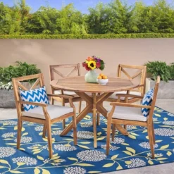 Llano 5pc Patio Dining Set - Christopher Knight Home -Knight Outdoor Cheap Store GUEST 99c4ebbe 4f42 4d53 a377 be88f78c8633