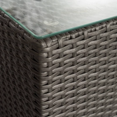 Santa Rosa 9pc Wicker Patio Sectional Sofa Set - Gray/Silver - Christopher Knight Home 5 Santa Rosa 9pc Wicker Patio Sectional Sofa Set - Gray/Silver - Christopher Knight Home - Image 5