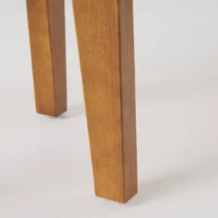 Chilian 2pc Acacia Wood Chair And Table Set - Teak/White - Christopher Knight Home -Knight Outdoor Cheap Store GUEST 9e49ab01 9df6 425a bcd2 2e5464910a63