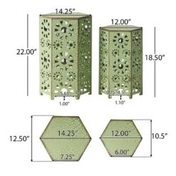 Eliana 2pc Sunburst Outdoor Patio Iron Side Table - Crackle Teal - Christopher Knight Home -Knight Outdoor Cheap Store GUEST 9faf659d 448d 4e29 9b15 8e37ddfaa220