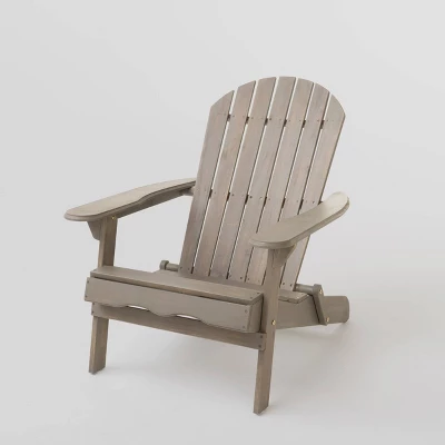 Maison 5pc Acacia Wood And Light Weight Concrete Adirondack Chair And Fire Pit Set - Gray - Christopher Knight Home 2 Maison 5pc Acacia Wood And Light Weight Concrete Adirondack Chair And Fire Pit Set - Gray - Christopher Knight Home - Image 2