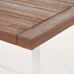 Carlisle Rectangle Acacia And Iron Patio Dining Table - Christopher Knight Home -Knight Outdoor Cheap Store GUEST a12382b8 4730 4753 aa7d d7df23ca0c6b