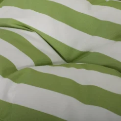 Greystone Indoor/Outdoor Hanging Chair With 8' Chain - White/Green - Christopher Knight Home -Knight Outdoor Cheap Store GUEST a13b3ad5 b181 475b 9e65 1a20da686d83