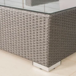 Santa Rosa 7pc Wicker Chat Set - Gray/Silver - Christopher Knight Home -Knight Outdoor Cheap Store GUEST a14b9758 9776 4759 8f5b 5fc224aacf83