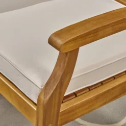 Pines 5pc Acacia Wood Dining Set - Teak/Cream - Christopher Knight Home -Knight Outdoor Cheap Store GUEST a2fff0b1 243f 47c3 8faf 9128e53eeffa