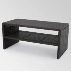 Sanger 5pc Wicker Chat Set - Dark Brown - Christopher Knight Home -Knight Outdoor Cheap Store GUEST a3a6a514 dfc0 4c27 bfa2 e45090b72b9f