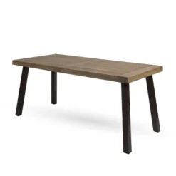Della Rectangle Acacia Dining Table - Christopher Knight Home -Knight Outdoor Cheap Store GUEST a4a3a1a6 ef8e 4478 9873 321d69922f94