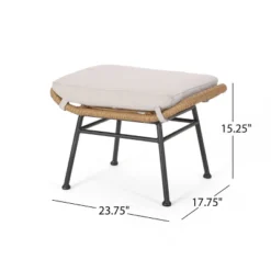 Set Of 2 Chalet Indoor Modern Boho Wicker Chat With Ottomans Light Brown/Beige/Black - Christopher Knight Home -Knight Outdoor Cheap Store GUEST a4ab9e93 888a 47b1 8f67 2b7772ae9102