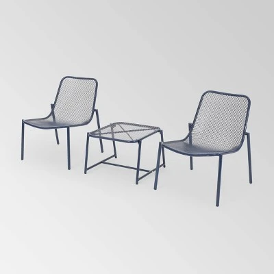 Bucknell 3pc Iron Modern Chat Set - Christopher Knight Home 7 Bucknell 3pc Iron Modern Chat Set - Christopher Knight Home - Image 7