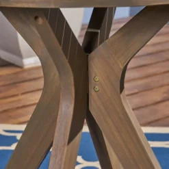 Casa 3pc Acacia X Leg Bistro Dining Set Gray/Cream - Christopher Knight Home -Knight Outdoor Cheap Store GUEST a55b64bd ff0d 4263 8272 8d995d79c8a9