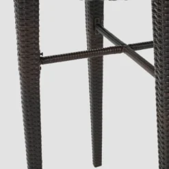 Dominica Round Wicker Bar Table - Brown - Christopher Knight Home 5 Dominica Round Wicker Bar Table - Brown - Christopher Knight Home -Knight Outdoor Cheap Store GUEST a7996170 1e49 476b 88af 70249211f489