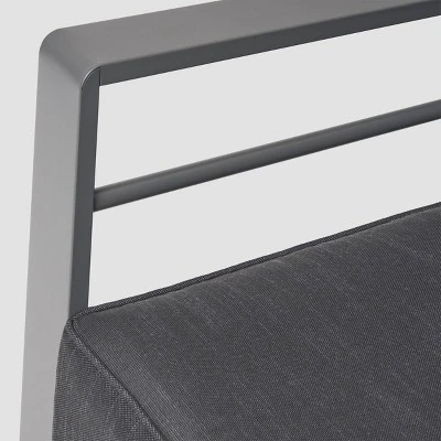 Cape Coral 3pc Metal Patio Sofa Set With Cushions - Gray/Dark Gray - Christopher Knight Home 3 Cape Coral 3pc Metal Patio Sofa Set With Cushions - Gray/Dark Gray - Christopher Knight Home - Image 3