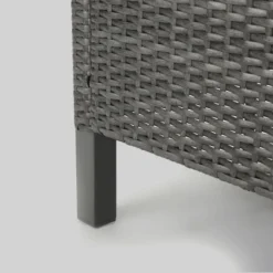 Cypress 5pc Round Wicker Patio Dining Set - Gray - Christopher Knight Home -Knight Outdoor Cheap Store GUEST aa9668f9 bb86 4971 993e 30b56b890ece