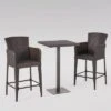 Leo 3pc Wicker Square Bar Set Multibrown - Christopher Knight Home