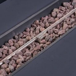 Cape Coral 3pc Aluminum And Rectangular MGO Fire Table Set - Gray - Christopher Knight Home -Knight Outdoor Cheap Store GUEST adc16923 e570 4499 9137 ba485d2dd65b