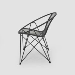 Georgia 2PK Iron Modern Club Chair - Christopher Knight Home -Knight Outdoor Cheap Store GUEST adc43db6 348d 4dbe a049 bf5200dfc818