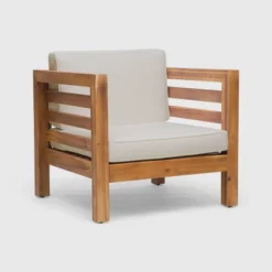 Oana Acacia Wood Club Chair - Christopher Knight Home -Knight Outdoor Cheap Store GUEST af9881ec 5d90 4451 9278 1f36c8b26b02
