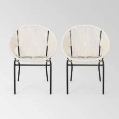 Nusa 2pk Faux Rattan Patio Club Chairs - Christopher Knight Home -Knight Outdoor Cheap Store GUEST b12ba313 e0f5 4873 b0cb d33442562e9b