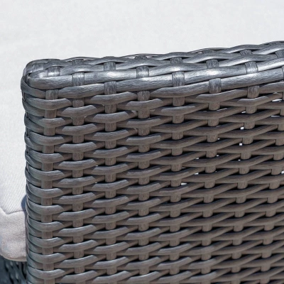 Cedros 5pc Acacia Wood And Wicker Dining Set - Christopher Knight Home 4 Cedros 5pc Acacia Wood And Wicker Dining Set - Christopher Knight Home - Image 4