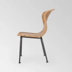 Spinnaker Set Of 2 Wicker Boho Dining Chairs - Light Brown - Christopher Knight Home -Knight Outdoor Cheap Store GUEST b3ace22f c915 4e42 a2f2 243137f27576