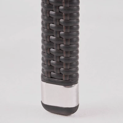 Newcastle 7pc Wood & Wicker Dining Set - Dark Brown - Christopher Knight Home 4 Newcastle 7pc Wood & Wicker Dining Set - Dark Brown - Christopher Knight Home - Image 4