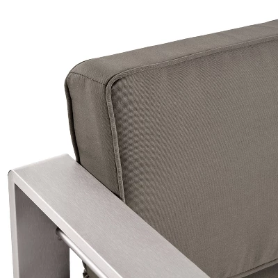 Cape Coral 5pc Aluminum And MGO Seating Set With Fire Table Khaki/Light Gray - Christopher Knight Home 12 Cape Coral 5pc Aluminum And MGO Seating Set With Fire Table Khaki/Light Gray - Christopher Knight Home - Image 12