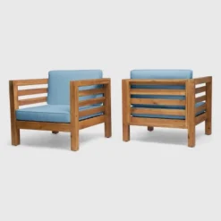 Oana 2PK Acacia Wood Club Chairs - Christopher Knight Home -Knight Outdoor Cheap Store GUEST bc130fd6 0831 41d2 b658 666819a578f8