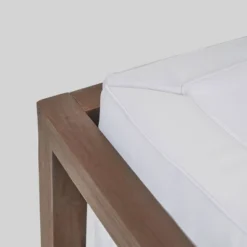 Brava 2pc Acacia Modular Loveseat - Gray/White - Christopher Knight Home -Knight Outdoor Cheap Store GUEST bd501c3b f509 4376 858b 9e6265cffd83