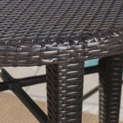 Dominica 5pc Wicker Round Bar Set Multibrown/Light Brown - Christopher Knight Home 4 Dominica 5pc Wicker Round Bar Set Multibrown/Light Brown - Christopher Knight Home - Image 4