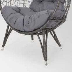 Gianni Wicker Teardrop Chair - Christopher Knight Home -Knight Outdoor Cheap Store GUEST be4a2580 2502 432b 823b 213dd60414e6