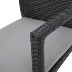 Corsica Set Of 2 Wicker Dining Chair With Cushions - Gray - Christopher Knight Home -Knight Outdoor Cheap Store GUEST c0268817 dfe3 4a11 b381 f60cf93c3c59