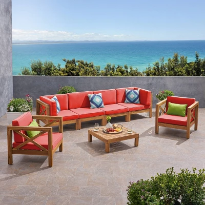 Brava 7pc Patio Conversation Set - Christopher Knight Home 8 Brava 7pc Patio Conversation Set - Christopher Knight Home - Image 8