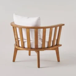 Solano Acacia Wood Club Chair Teak/ White - Christopher Knight Home 7 Solano Acacia Wood Club Chair Teak/ White - Christopher Knight Home -Knight Outdoor Cheap Store GUEST c40157d0 7ccb 443e b901 2893040659c8