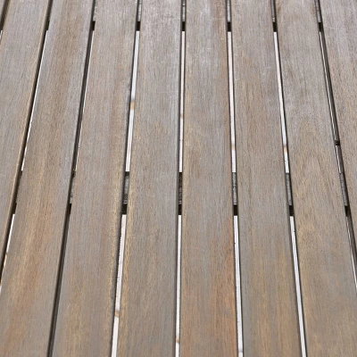 Stamford Round Acacia Wood Dining Table - Gray - Christopher Knight Home 2 Stamford Round Acacia Wood Dining Table - Gray - Christopher Knight Home - Image 2