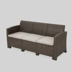 St. Paul Wicker Outdoor Patio Sofa - Christopher Knight Home -Knight Outdoor Cheap Store GUEST c47d1c15 620c 4f0d 81f8 1eddc4fde0ca