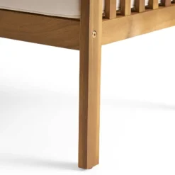 Casa 4pk Acacia Club Chairs - Brown/Cream - Christopher Knight Home