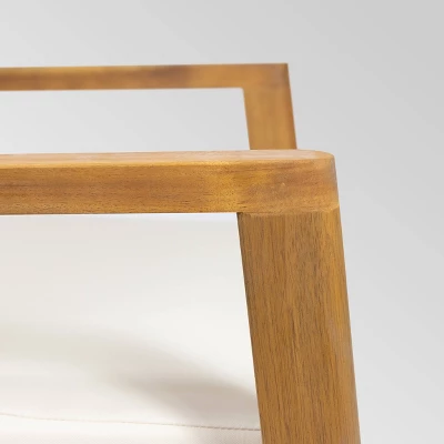 Nova 2pk Acacia Wood Club Chairs - Teak/Gray/Beige - Christopher Knight Home 2 Nova 2pk Acacia Wood Club Chairs - Teak/Gray/Beige - Christopher Knight Home - Image 2