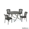 Rai 5pc Wicker Dining Set - Brown - Christopher Knight Home