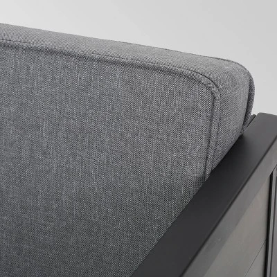 Jax 4pc Faux Wood Chat Set - Gray/ Gray - Christopher Knight Home 2 Jax 4pc Faux Wood Chat Set - Gray/ Gray - Christopher Knight Home - Image 2