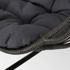 Crumpton Outdoor Wicker Hanging Chair With Stand - Gray/Dark Gray - Christopher Knight Home -Knight Outdoor Cheap Store GUEST cbdd3df8 abe0 4128 bac7 ceb600e6eff2