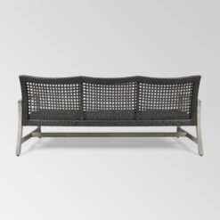 Hampton Wood & Wicker Sofa - Light Gray/Black - Christopher Knight Home 8 Hampton Wood & Wicker Sofa - Light Gray/Black - Christopher Knight Home -Knight Outdoor Cheap Store GUEST cc32f479 ae3f 4acb 84ac 325b85697a8f