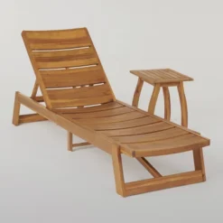 Mahalo 2pc Acacia Wood Chaise Lounge Set - Christopher Knight Home