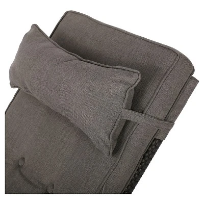 Ostia Wicker Outdoor Recliner With Cushion - Brown - Christopher Knight Home 3 Ostia Wicker Outdoor Recliner With Cushion - Brown - Christopher Knight Home - Image 3